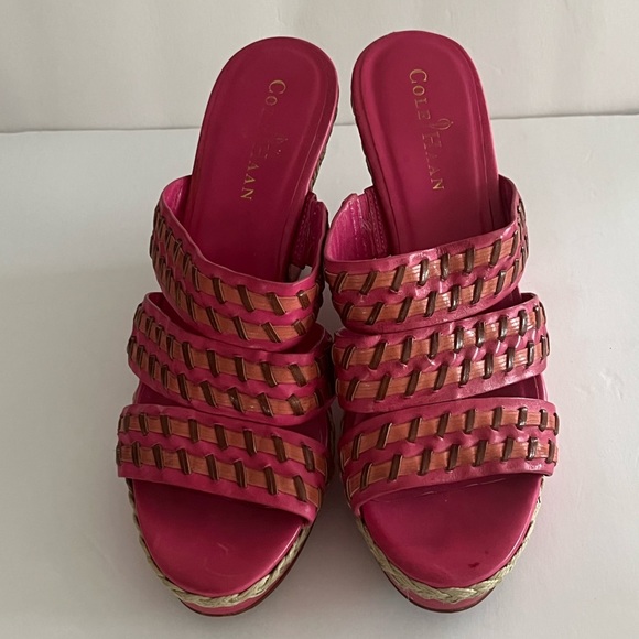 Like New Cole Haan Fuschia Wedges with Nike Air System - Picture 5 of 5